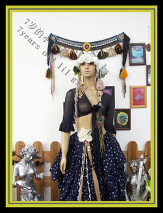 上衣经典 原创网纱台湾水沙小喇叭袖 CD51 新品 肚皮舞中袖