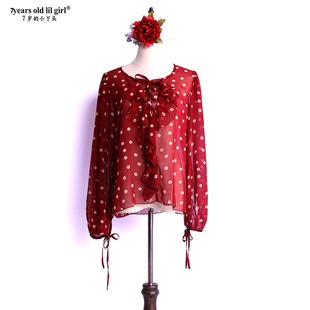 西班牙弗拉门戈上衣2021新款进口意大利雪纺复古热卖经典ELM03