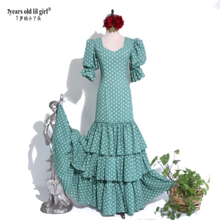 定制原创品牌Flamenco弗拉门戈西班牙舞裙连衣裙演出服春服ENN24