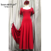 肚皮舞套装 演出服女2024秋冬新款 莫代尔人棉吉普赛开叉连衣裙HD29