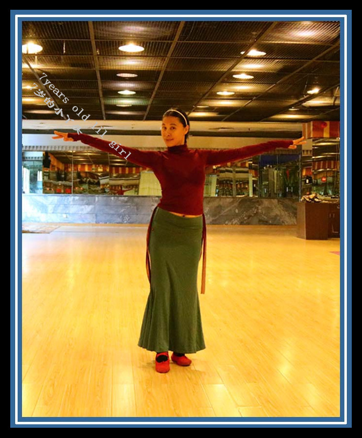 舞蹈服肚皮舞热销 大摆莫代尔人棉翻腰包臀鱼裙 品牌HHT9