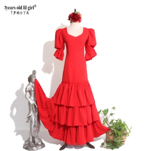 定制原创品牌Flamenco弗拉门戈西班牙舞裙连衣裙演出服春服ENN23