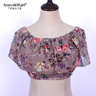 HEE08 原创品牌西班牙弗拉门戈肚皮舞上衣雪纺荷叶边领