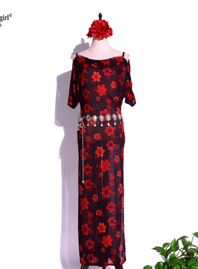 Baladi Shabby网纱袍子肚皮舞东方舞套装2025新款女多色可选CAA08