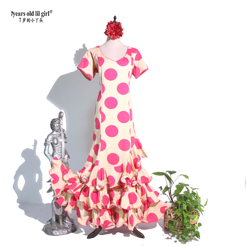 定制原创品牌Flamenco弗拉门戈西班牙舞裙连衣裙演出服舞裙ENE17