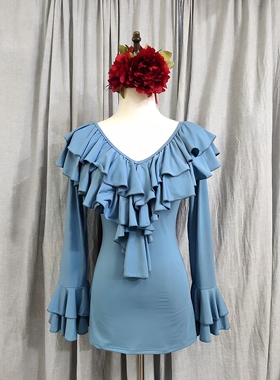 弗拉明哥Flamenco舞蹈练功服2024春夏新款莫代尔人棉热销GLL04
