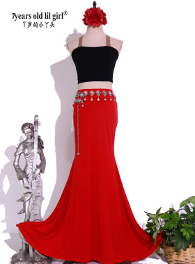 肚皮舞2024年新款莫代尔人棉包臀裙品牌设计热销  RM07