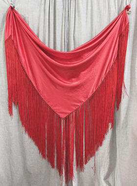 2024年新款弗拉门戈flamenco Mantón四方大披肩仿真丝流苏GP02