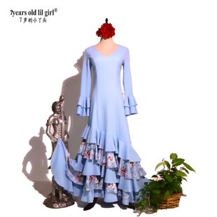 定制原创品牌Flamenco弗拉门戈西班牙舞裙连衣裙演出服舞裙CC02
