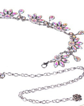 肚皮舞腰链舞蹈精品配饰新款水钻女士水晶腰带BM143