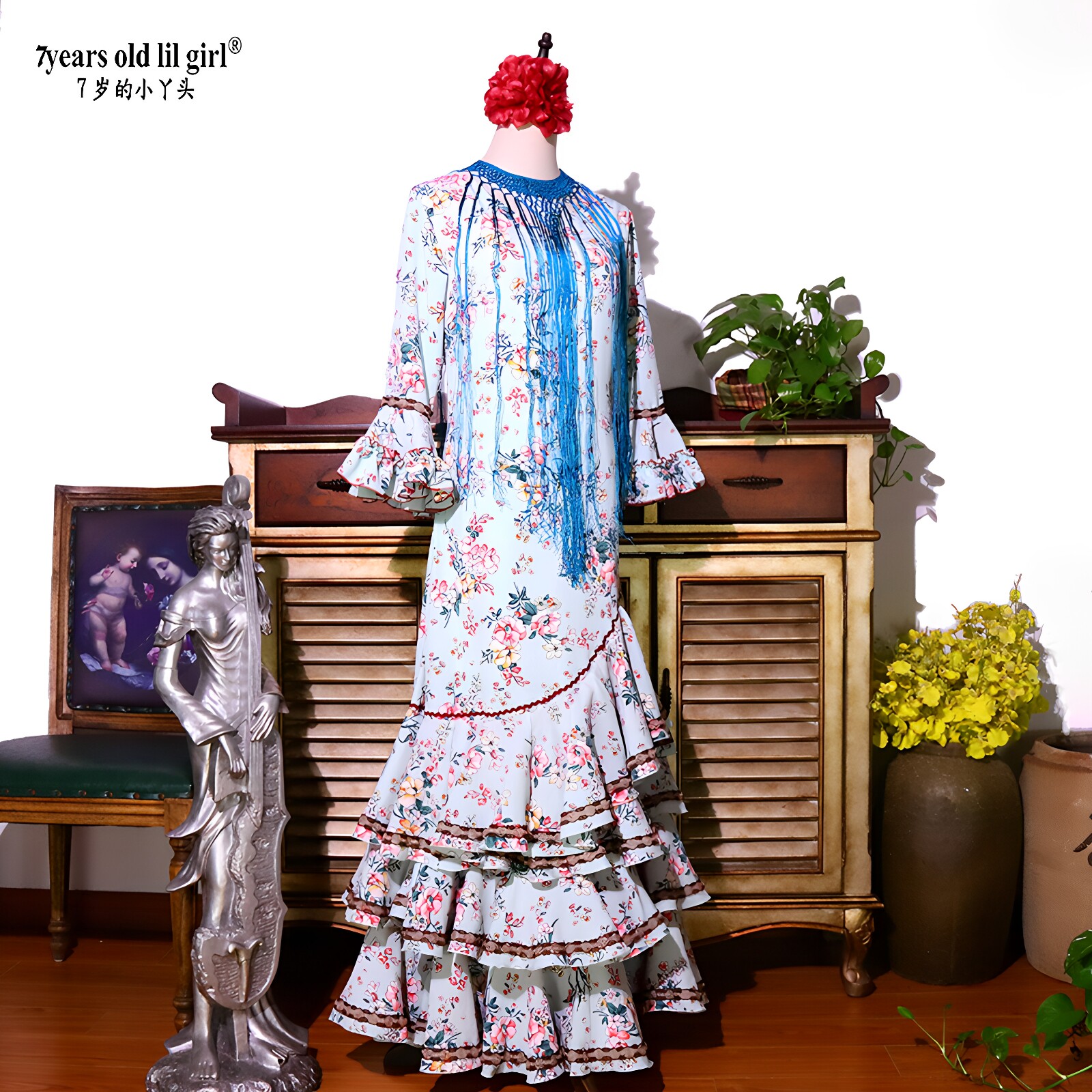 定做热销Flamenco 佛朗明哥春服flamenco西班牙舞裙 ENE10