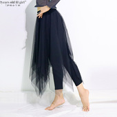 芭蕾舞现代舞裙2019新款 演出服练功服网纱12角纱裙DQQ01