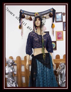 钢管舞瑜伽肚皮舞练功服原创品牌韩国蕾丝蝙蝠袖上衣 DM10