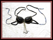 融合风哥特风部落肚皮舞文胸2024新款 演出服挂脖系带上衣BI135