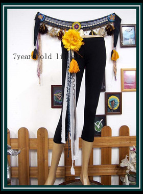 原创肚皮舞配饰热卖推荐黄色头花小丫经典设计细节精致到位 DH