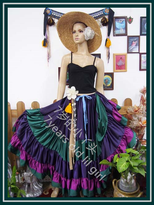 西班牙肚皮舞裙7岁的小丫头