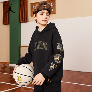 【金标系列】Nike/Jordan耐克25新品男童宽松版型空气层连帽卫衣