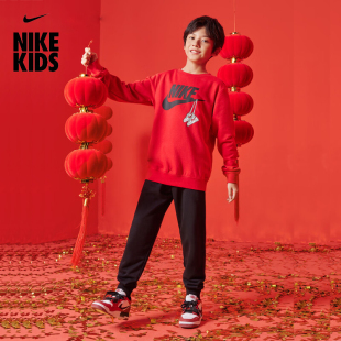 套装 NIKE 子2件套2024春秋新年服儿童长裤 男童女童卫衣裤 耐克童装