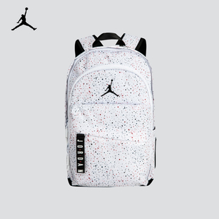 Nike/Jordan满天星白色泼墨运动背包学生书包背包中号双肩包