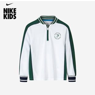 Nike/耐克儿童长袖3brand系列男童polo衫休闲春秋T恤大童运动上衣