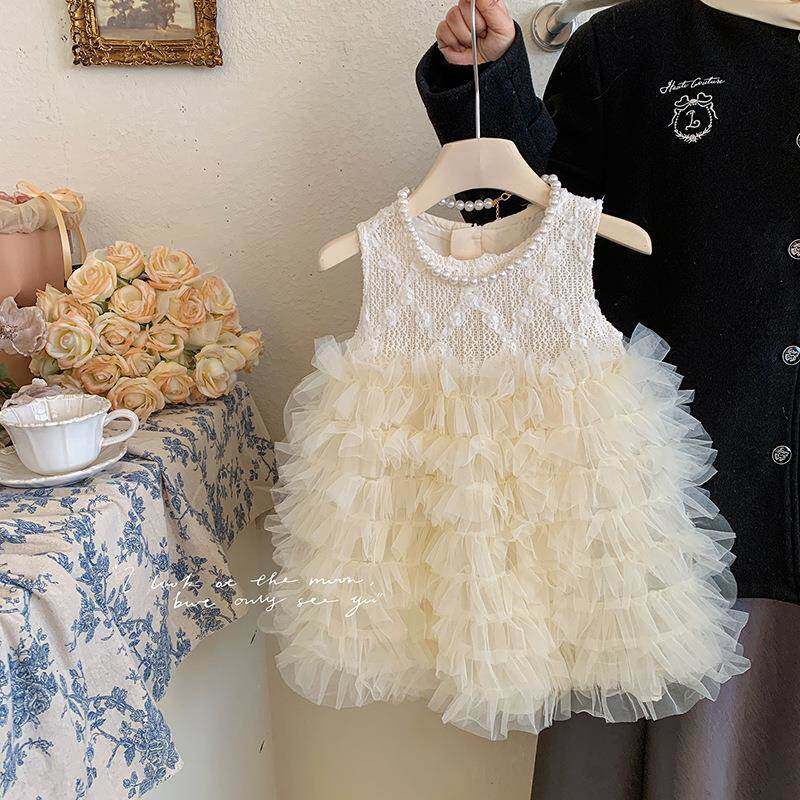 英国Next Naive女童公主裙夏季2025新款儿童洋气生日礼服蛋糕裙子