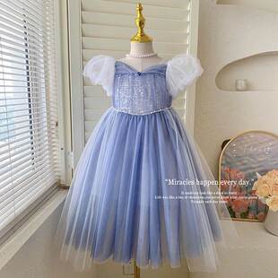 英国Next Naive儿童女童灰姑娘辛德瑞拉公主裙夏季小女孩花童礼服