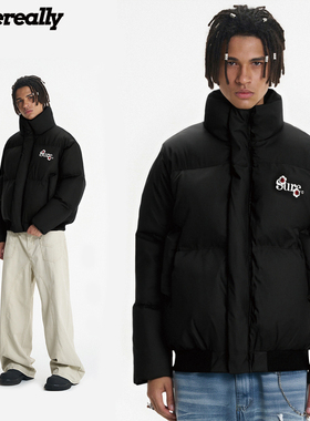 Supereally 新款美式潮牌立领保暖防寒个性百搭休闲男女同款棉服