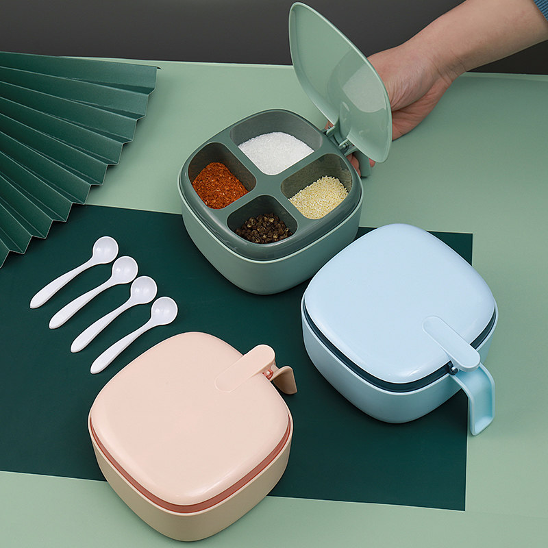 北欧网红调料盒厨房用品一体多格收纳盐味精瓶罐子调味罐家用大全|ruв категории кухня/посуда, кухонный Гаджет/кухня хранения, тарного хранения/кухня хранения посуды, приправы бутылки - от Buy2taobao.com для оказания профессиональной услуги покупки агента Taobao