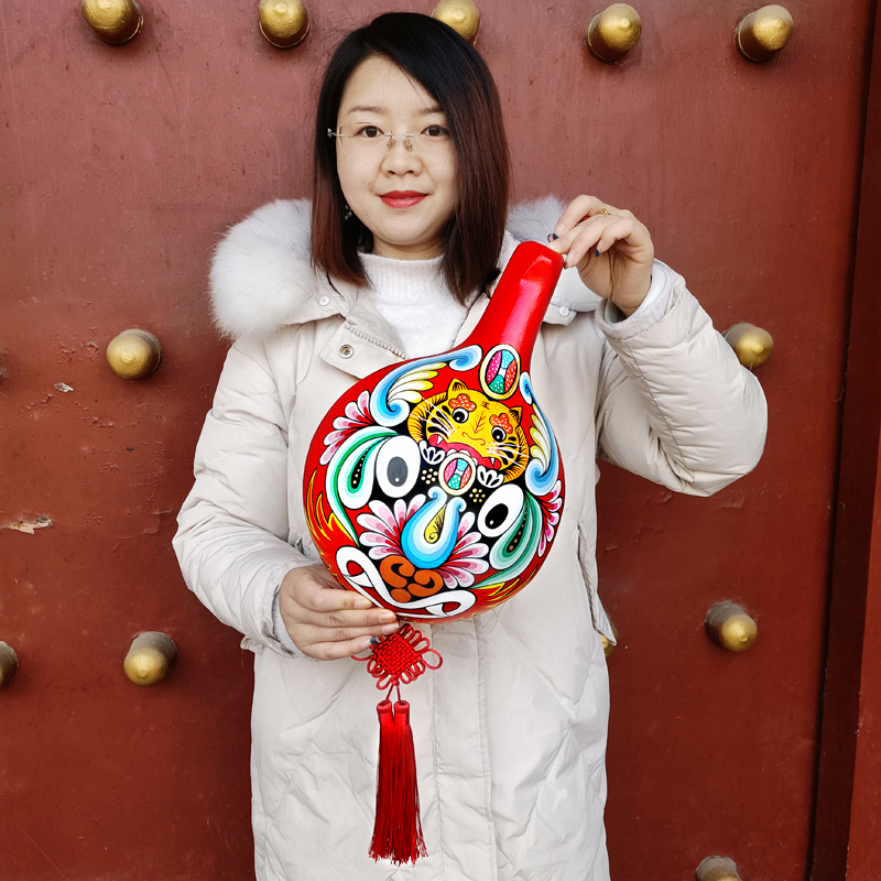 中国风纯手工马勺脸谱装饰挂件