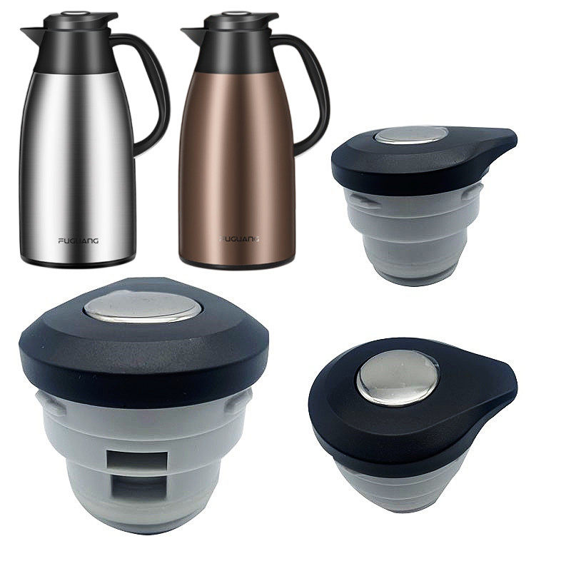 富光星曜不锈钢保温壶sr004-1600壶盖2000水壶出水开关盖子配件