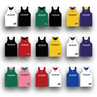 双面穿球衣背心定制篮球服套装速干男女款比赛反穿训练篮球队服