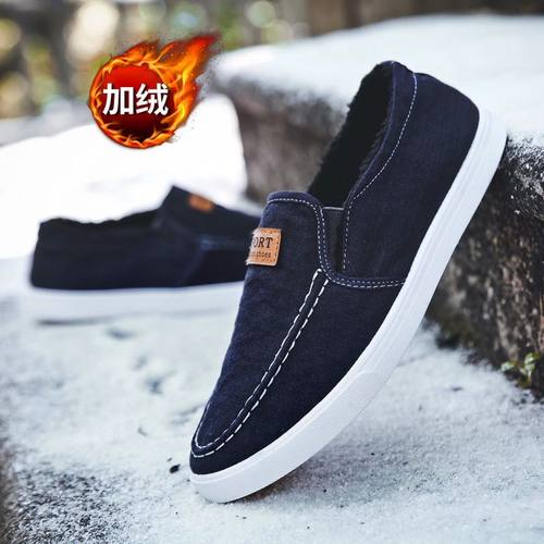 懒人老北京布鞋加绒加厚保暖