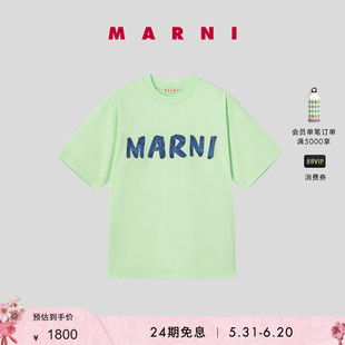 MARNI 末特享 T恤衫 季 女士圆领LOGO短袖