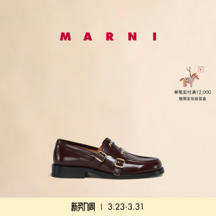 女士BAMBI牛皮革刺绣乐福鞋 MARNI 24期免息