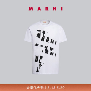 LOGO印花休闲短袖 T恤衫 男士 MARNI