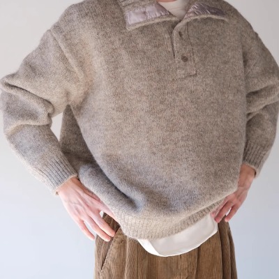 其他套头翻领polo毛衣