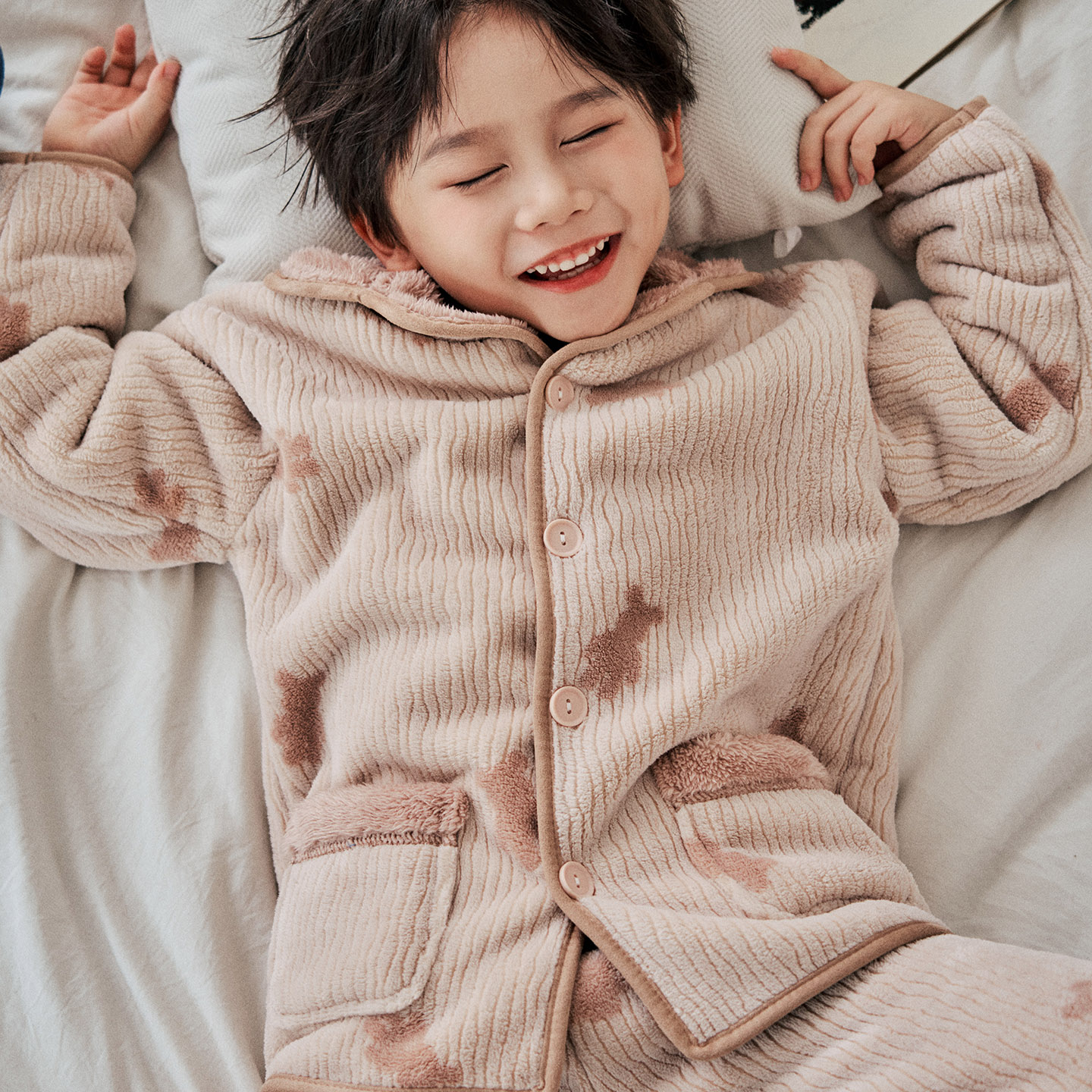 儿童秋冬睡衣/加绒加厚/双倍保暖
