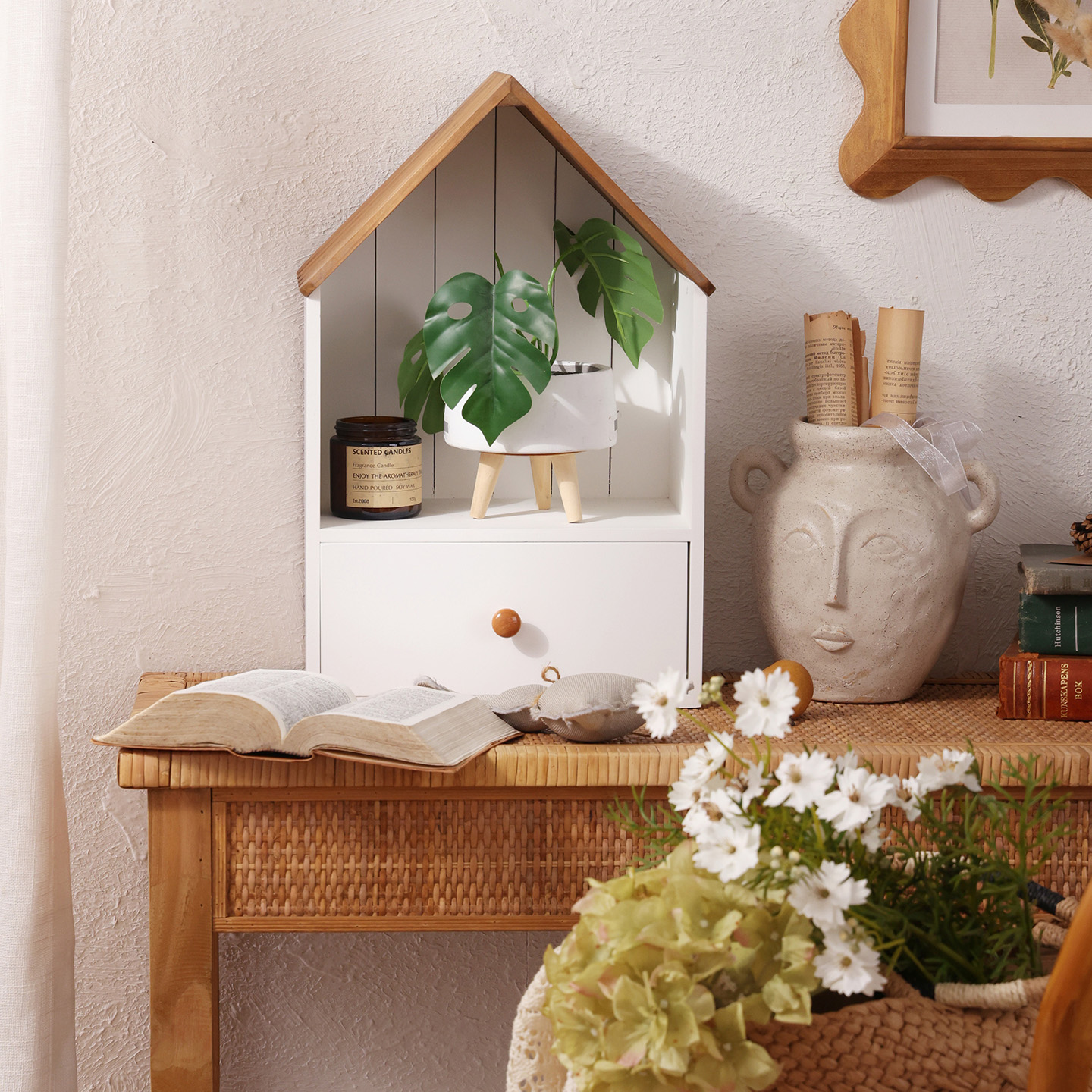 你可居法式桌面抽屉式收纳柜卫生间阳台卧室小物件儿童房整理柜