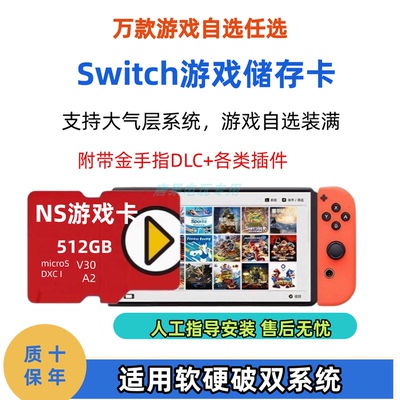 Switch游戏内存卡装满游戏tf卡
