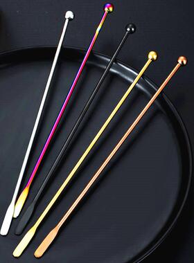 ins搅拌棍酒吧创意特调调酒棒不锈钢咖啡搅拌棒镀金高颜值搅拌勺