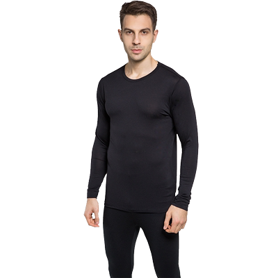 美国超薄男士白色保暖内衣