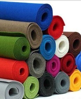 彩色毛毡布 服装布料毛毡 专做箱包毛毡 毛毡子背景桌布