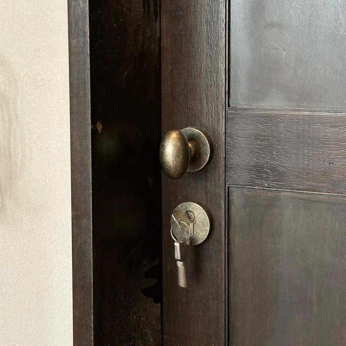 依佰利美式仿古铜球形锁中古风鸭蛋门把手复古欧式双开门静音门锁