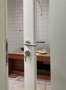 依佰利不锈钢拉丝门锁消防门通道锁防火锁通用型室内静音房门锁