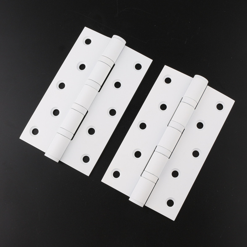 依佰利纯白色4寸子母合页室内加厚5寸偏轴合页超静音轴承房门铰链