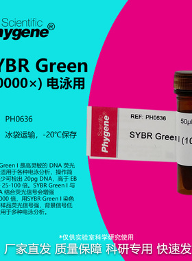 SYBR Green I (10000×) 核酸电泳 核酸染料 50uL PH0636 PHYGENE