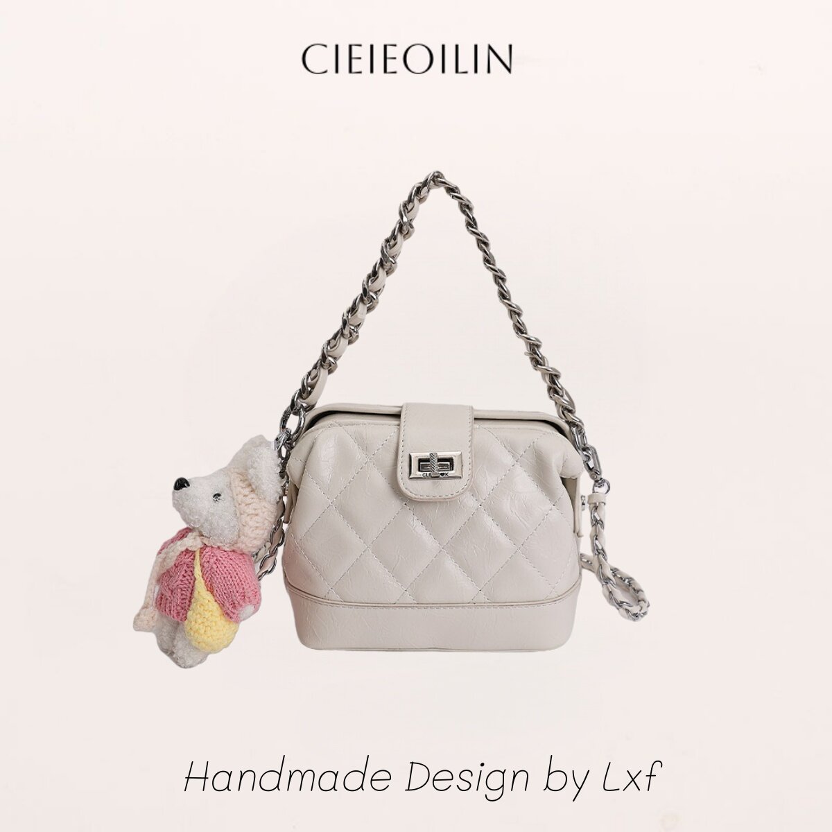 【明星同款】暖春晚宴盒子包小众贵气包包女士2026新款菱格斜挎包