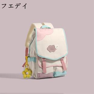 轻便旅行登山背包书包初中女生 日本フエデ多巴胺风双肩包2025新款