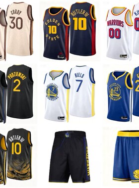 25赛季勇士队篮球衣30号库里10号巴特勒7号希尔德格林球迷版球裤