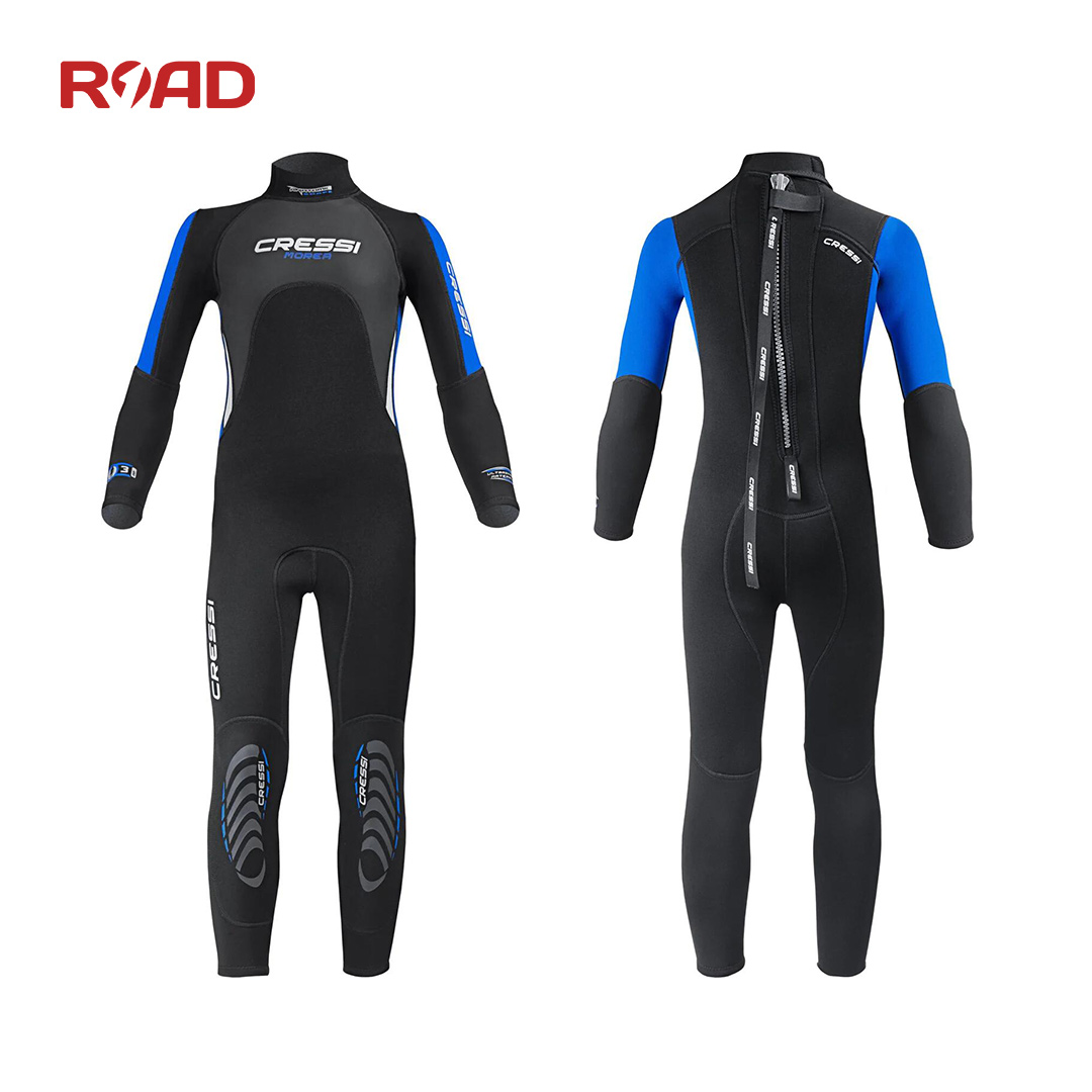 Cressi Morea JR 儿童保暖潜水服拉链连体含帽冷水游泳湿衣5mm
